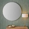 Slim Frame Round Wall Mirror