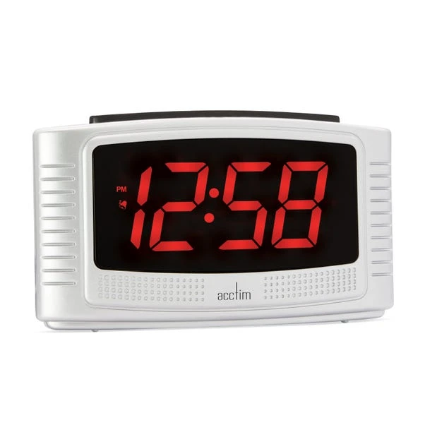 Acctim Vina Silver Alarm Clock - Image 4