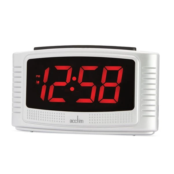 Acctim Vina Silver Alarm Clock - Image 5