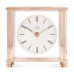 Acctim Shelford Rose Gold Mantel Clock