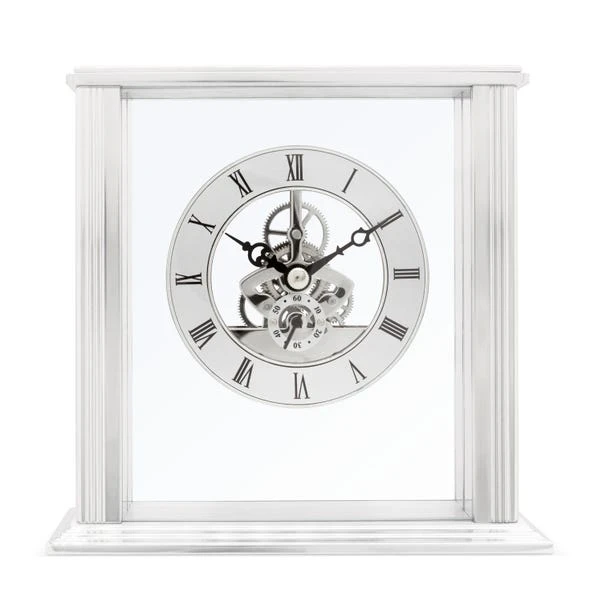 Acctim Vermont Silver Mantel Clock