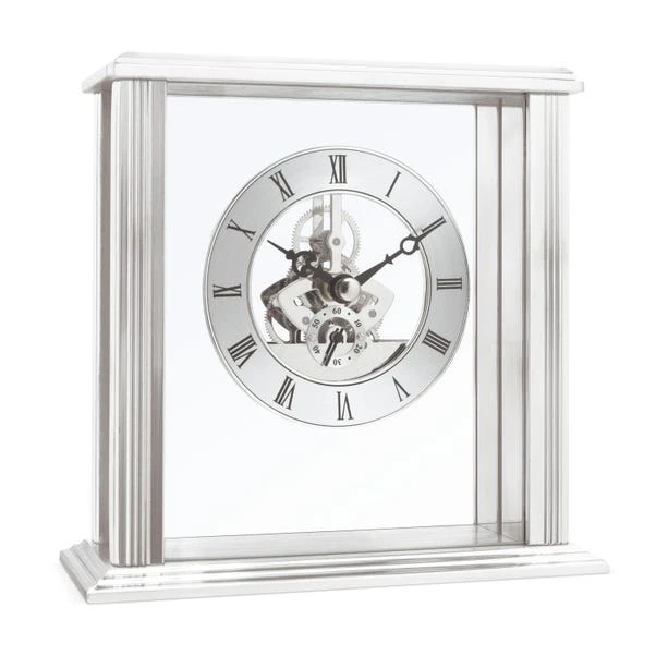 Acctim Vermont Silver Mantel Clock - Image 2