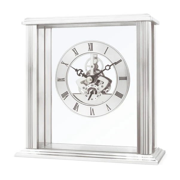 Acctim Vermont Silver Mantel Clock - Image 3