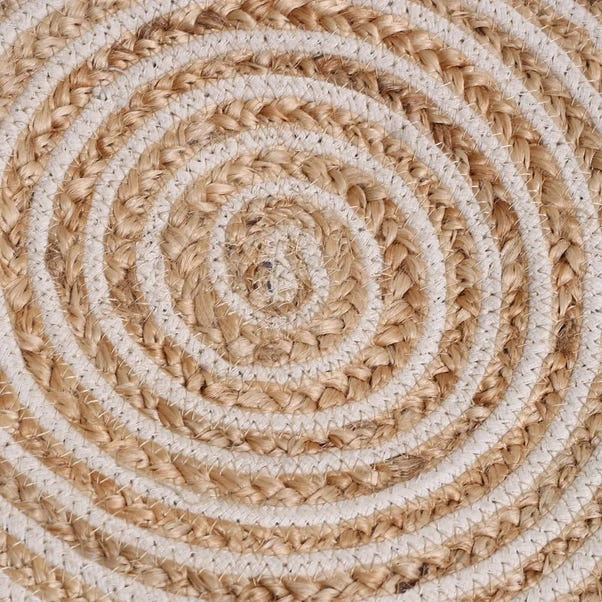 Kaikoo Jute Stripe Bean Bag Pouffe - Image 2