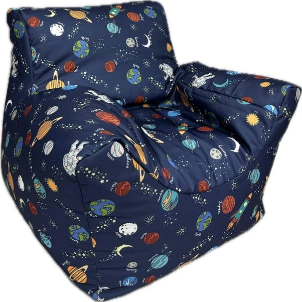 Kaikoo Kids Space Print Beanbag Chair - Image 2