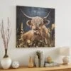 Hamish The Highland Cow Canvas