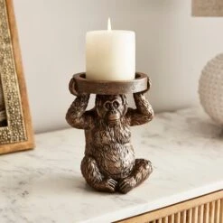 Orangutan Pillar Candle Holder