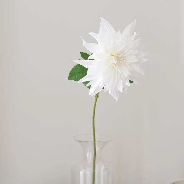 Artificial White Dahlia Steam - Image 2