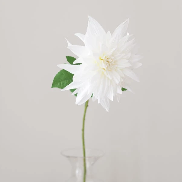 Artificial White Dahlia Steam - Image 3