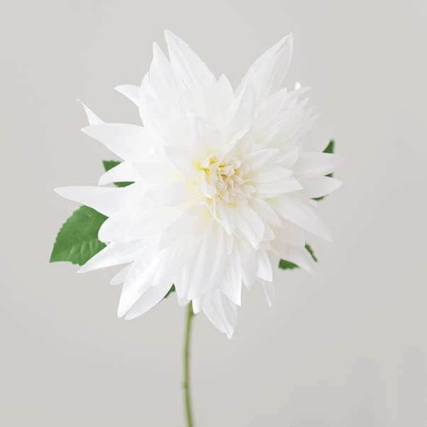 Artificial White Dahlia Steam - Image 4