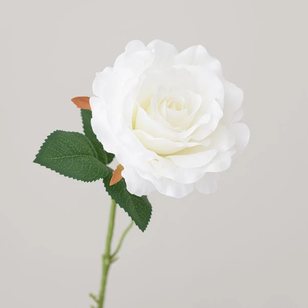 Artificial White Rose Stem - Image 3