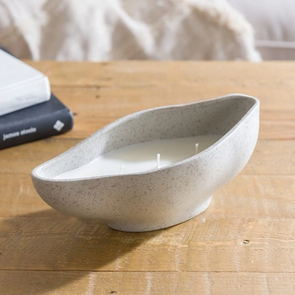 Sea Salt & Rosemary Ceramic Multi Wick Candle - Image 2