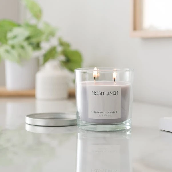 Fresh Linen Multi Wick Candle