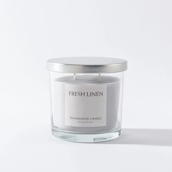 Fresh Linen Multi Wick Candle - Image 4