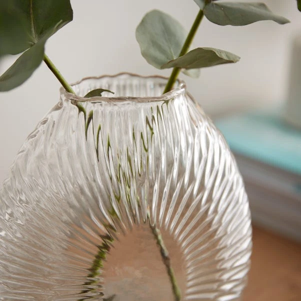 Patterned Burst Glass Vase - Image 2