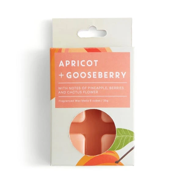 Set Of 6 Apricot & Gooseberry Wax Melts - Image 3