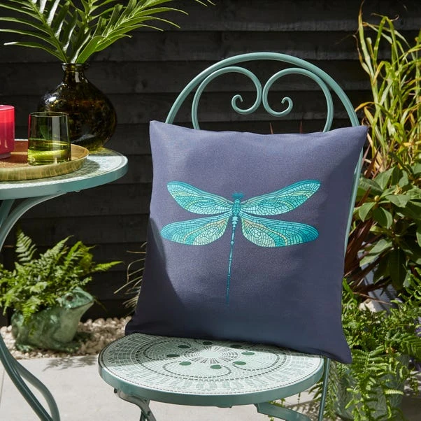 Dragonfly Outdoor Square Cushion