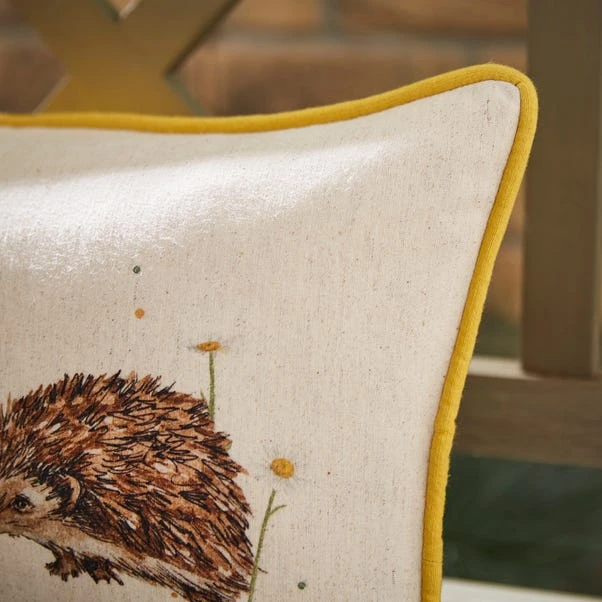 Hedgehog Family Outdoor Rectangle Cushion - Image 2
