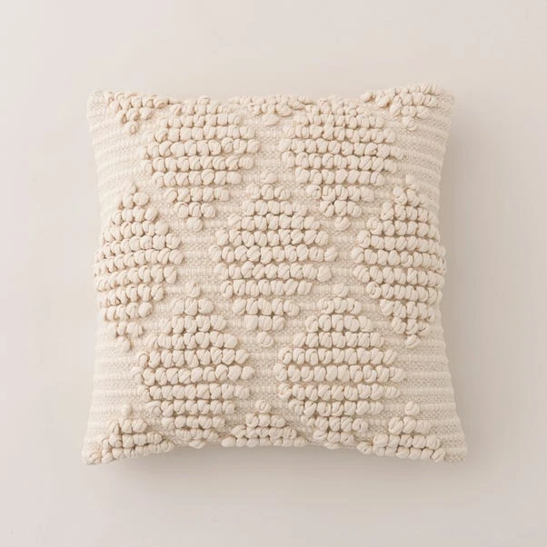 Jersey Bobble Diamond Square Cushion - Image 10