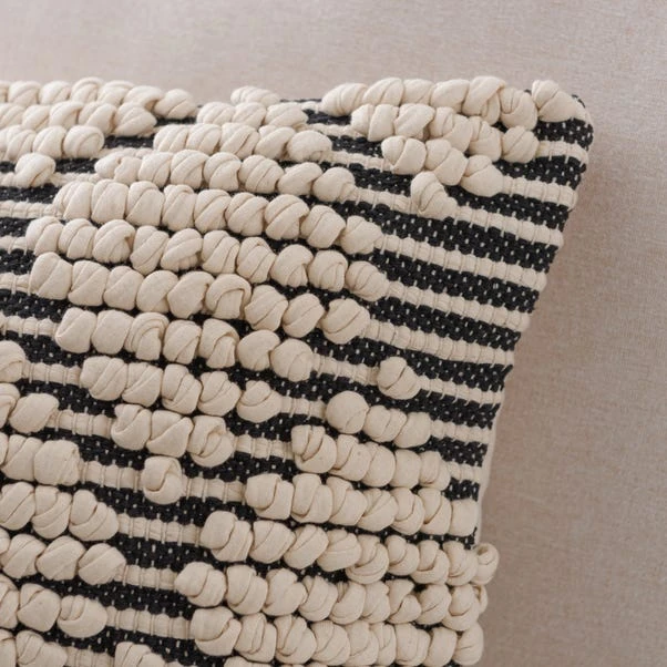 Jersey Bobble Diamond Square Cushion - Image 3