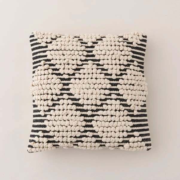 Jersey Bobble Diamond Square Cushion - Image 4