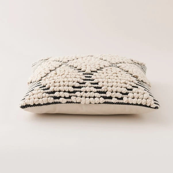 Jersey Bobble Diamond Square Cushion - Image 6