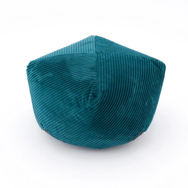 Remy Teal Cord Pouffe - Image 4