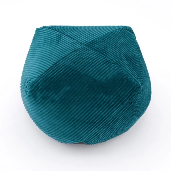 Remy Teal Cord Pouffe - Image 6