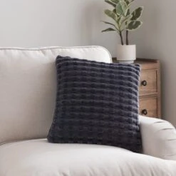 Velvet Looped Square Cushion