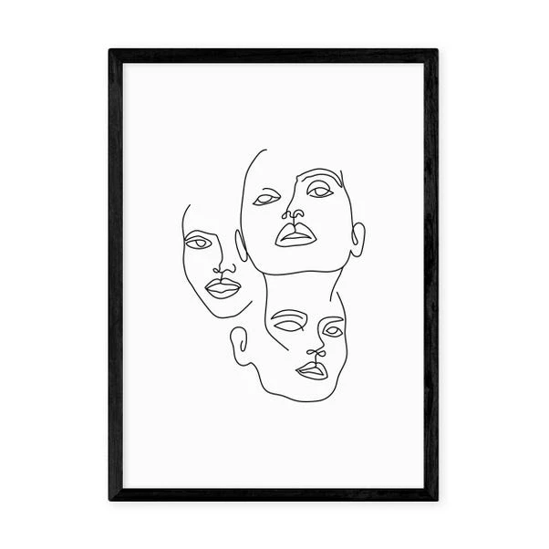 East End Prints Three Line Art Faces By Sundry Society - Image 16