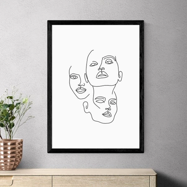 East End Prints Three Line Art Faces By Sundry Society - Image 7