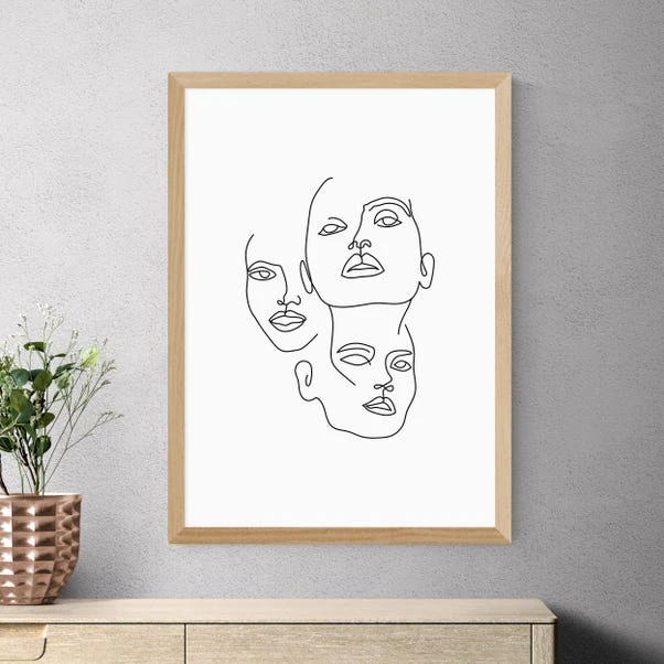 East End Prints Three Line Art Faces By Sundry Society - Image 5