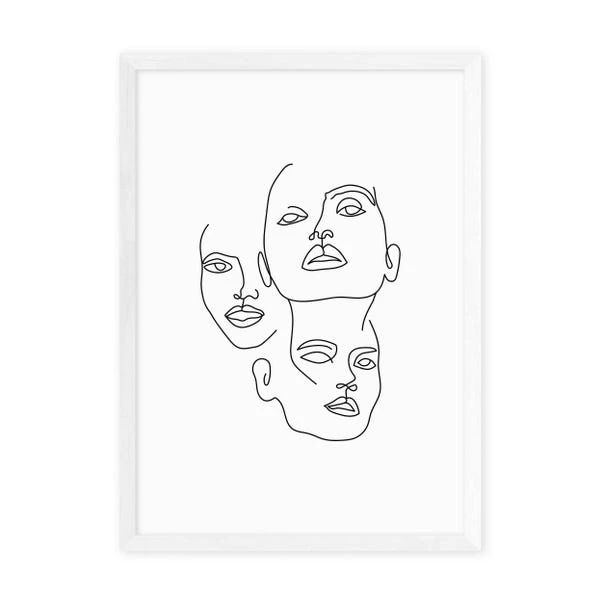 East End Prints Three Line Art Faces By Sundry Society - Image 4
