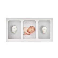 Bambino White Multi Photo Frame & Casting Kit