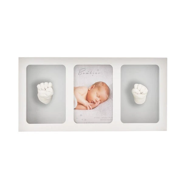 Bambino White Multi Photo Frame & Casting Kit