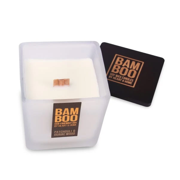 Heart And Home Bamboo Patchouli & Guaiac Wood Jar Candle - Image 3