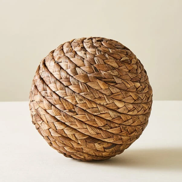 Set Of 3 Water Hyacinth Ornamental Balls - Image 3