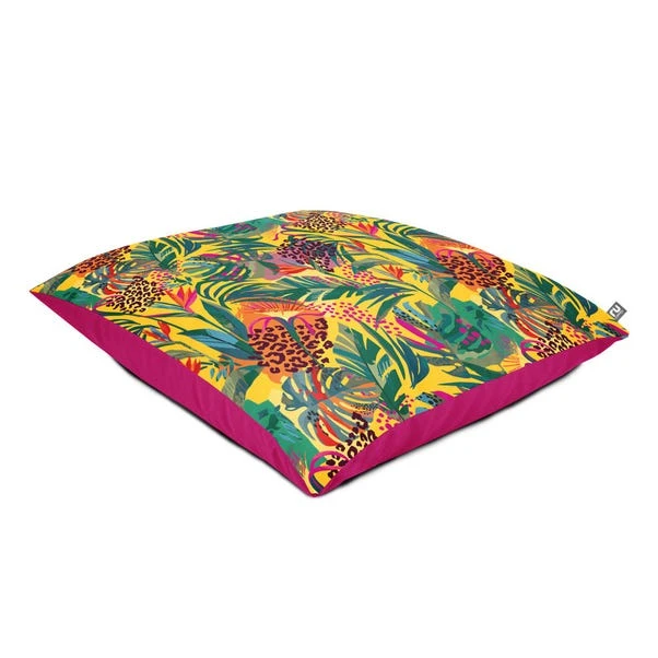 Rucomfy Abstract Tropics Printed Square Indoor Outdoor Floor Cushion - Image 2