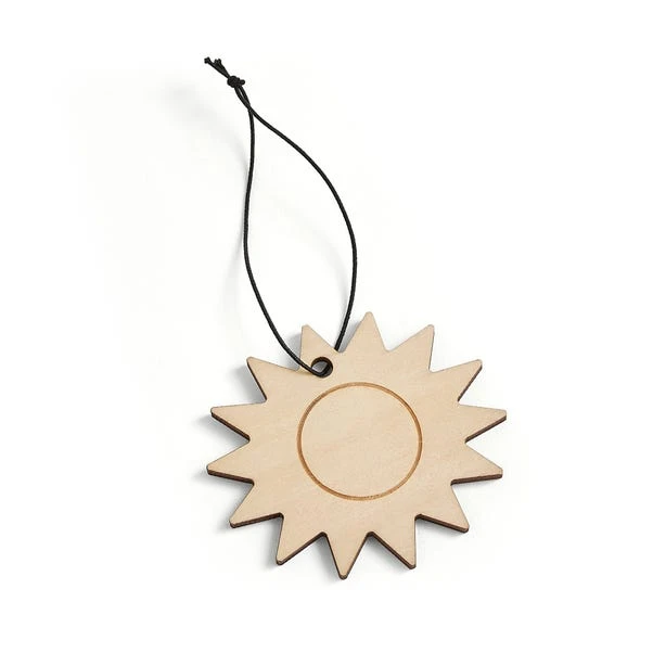 Cactus Flower Wooden Sun Air Freshener - Image 3