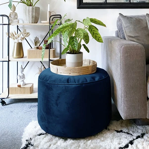 Rucomfy Velvet Bean Bag Pouffe - Image 19