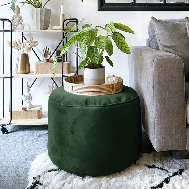 Rucomfy Velvet Bean Bag Pouffe - Image 12