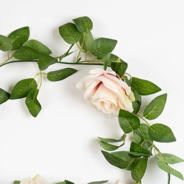 Artificial Rose & Bud Garland - Image 5