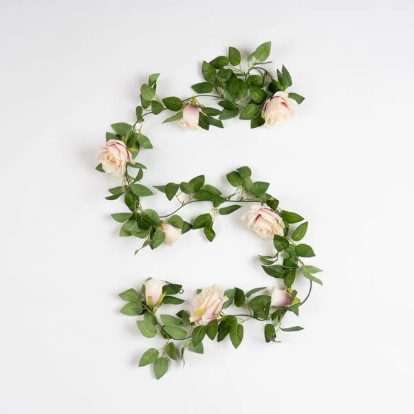 Artificial Rose & Bud Garland - Image 6