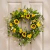 Artificial Spring Yellow Sunflower Wreath
