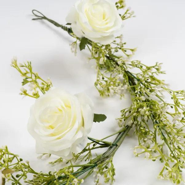 Artificial Rose & Gypsophila Garland - Image 2