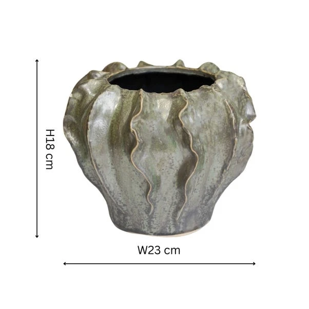 Scarlet Coral Reef Ceramic Vase - Image 18