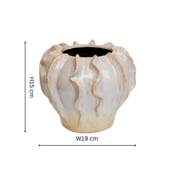 Scarlet Coral Reef Ceramic Vase - Image 4