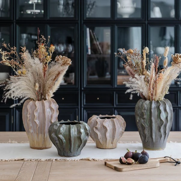 Scarlet Coral Reef Ceramic Vase - Image 5