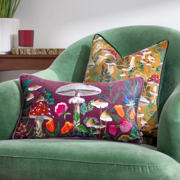 Wylder Wild Garden Mushroom Square Cushion - Image 12