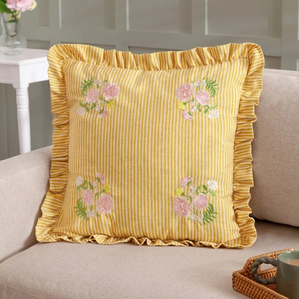 Wylder Martha Ruffle Square Cushion Cover